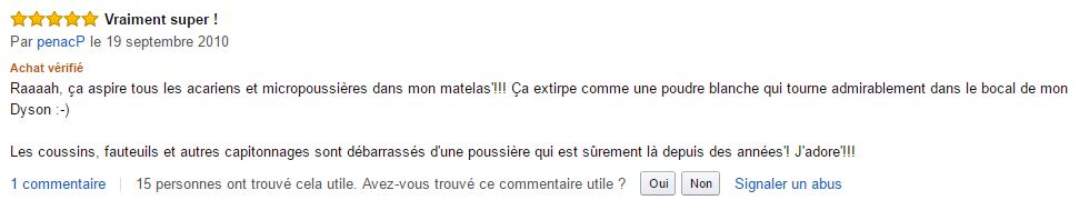 brosse_matelas_dyson_v6_meilleur_commentaire_client_amazon